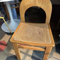 Sedie Arcadia in legno curvato e paglia