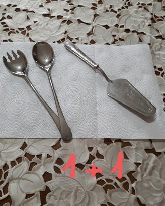 Set utensili da cucina 2x1 in Silver Plated 