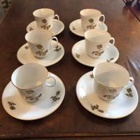 Servizio tazzine da the in porcellana Bavaria.