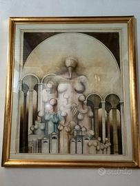 CARLO BRENNA - QUADRO - 128 x 100 cm - CORNICE