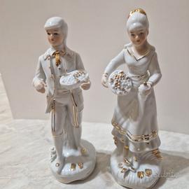 Statuine Vintage in  stile Capodimonte