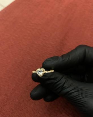 Anello pandora oro cuore
