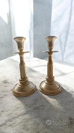 candelabri vintage alluminio puro