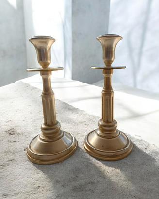 candelabri vintage alluminio puro