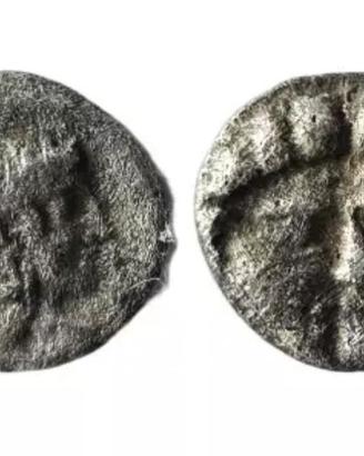 Moneta greca antica Diobolo Selge 350-300 a.C.