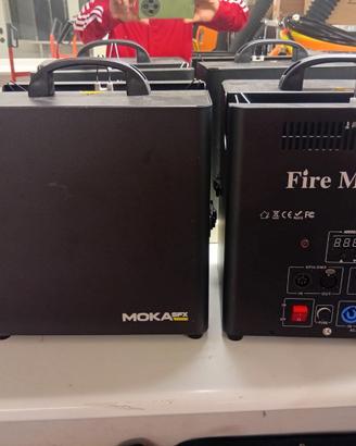macchina fiamme dmx con sicurezza professionale