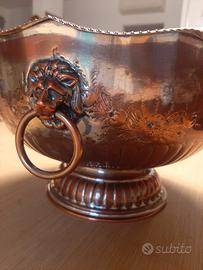 zuppiera bowl coppa sangria punch rame e argento 