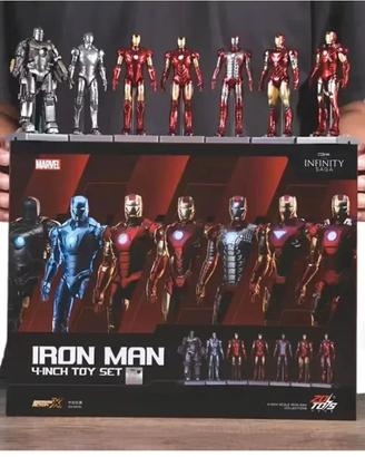 Set Iron Man Hall of Armor 7 Action Figure