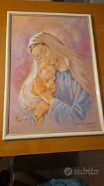 Quadro Madonna con bambino 
