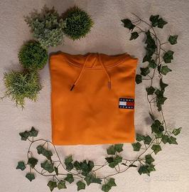 Felpa Tommy Hilfiger Arancione Taglia M Oversize