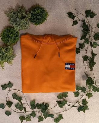 Felpa Tommy Hilfiger Arancione Taglia M Oversize