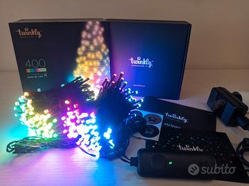 Twinkly Strings 400 LED RGB+W Luci Smart Albero