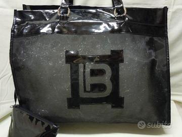 Laura Biagiotti Borsa grande mare vintage nera