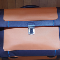 Borsa PC in ecopelle + tela INTEMPO