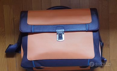 Borsa PC in ecopelle + tela INTEMPO