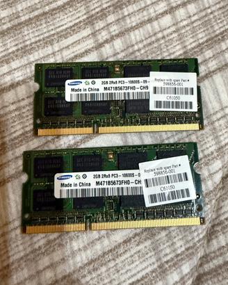 RAM 2x2GB DDR3 Samsung