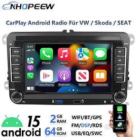 Autoradio android yuotube telefono navi polo 6r