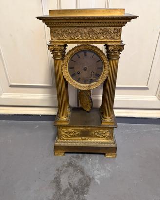 Orologio Pendolo impero in bronzo