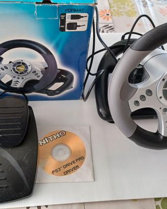 Volante e Pedaliera Nitho Per PS3 e PC