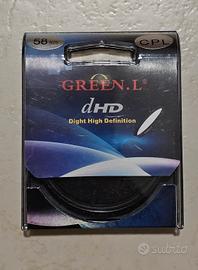 Filtro CPL polarizzatore 58 mm per obiettivi 