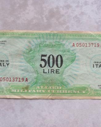 500 lire allied military currency