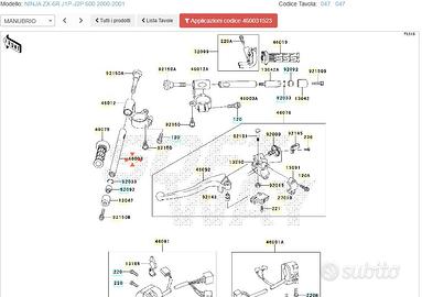 Semimanubrio Sx Kawasaki Ninja ZX-6R 460031523
