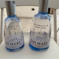 Lotto 2 bottiglie vuote Gin Mare 1L + 700ml origin