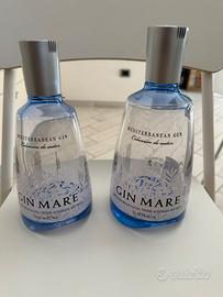 Lotto 2 bottiglie vuote Gin Mare 1L + 700ml origin