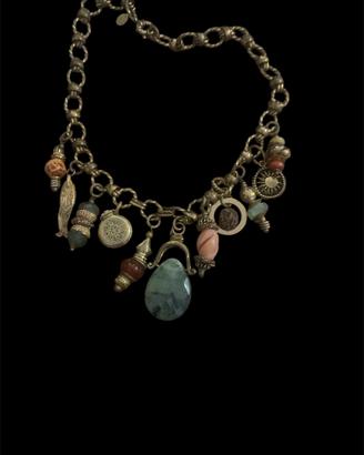 Collana vintage etbica charms unici bohochic