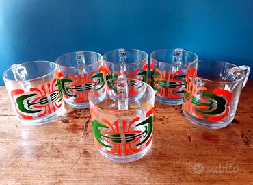 6 tazze vintage Nutella serie Parentesi '70 / '80