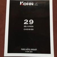 Capolavori antichi e moderni - Kohn - Parigi 2022