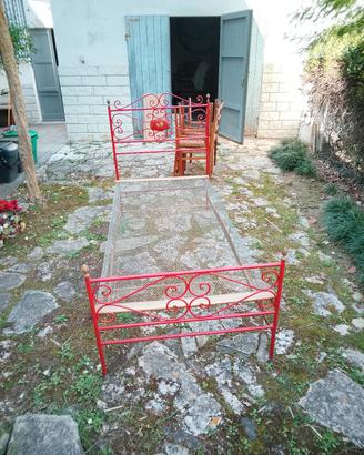 letto  in ferro battuto 