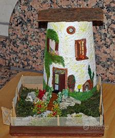 Tegole decorate con particolari eseguiti interamen