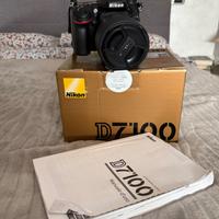 Nikon D7100 + obiettivo 18-105mm Nikon + Borsa