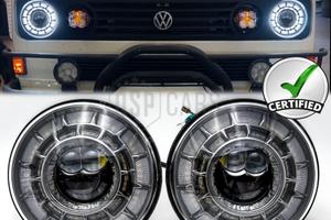 Fari LED per VW Transporter T25 T3 OMOLOGATI Angel