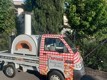 Ape pizza forno a legna