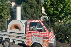 Ape pizza forno a legna