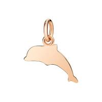 Ciondolo Delfino Dodo e Granello in Oro rosa 9k