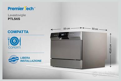 Lavastoviglie 6 coperti libera istallazione