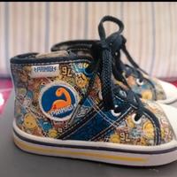 scarpe pelle e tela zip laterale 23 primavera esta