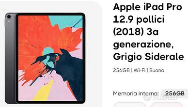 Apple iPad Pro 12.9 pollici (2018) 3a generazione