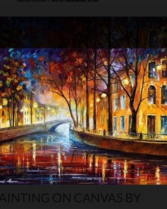 Afremov quadro ad olio su tela, 110 × 87