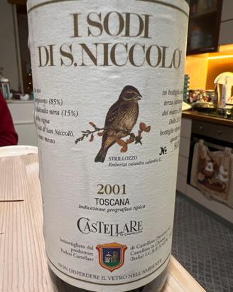 Vino toscana i sodi di san Niccolò