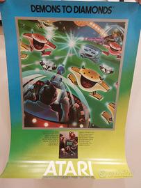 Poster Promo Atari 2600 Demons to Diamonds 1982