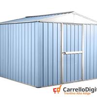 Box porta attrezzi lamiera 276x260 azzurro