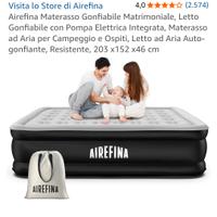 Materasso Gonfiabile Matrimoniale pompa automatica