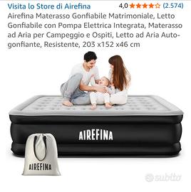 Materasso Gonfiabile Matrimoniale pompa automatica