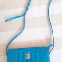Clutch sottile blu Thomas Burberry Lola