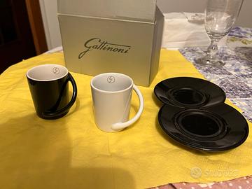 Tazzine caffe con piattini uniti Gattinoni