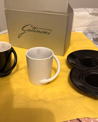 Tazzine caffe con piattini uniti Gattinoni